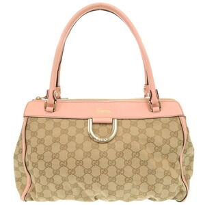 GUCCI Cream Leather Tote Bag